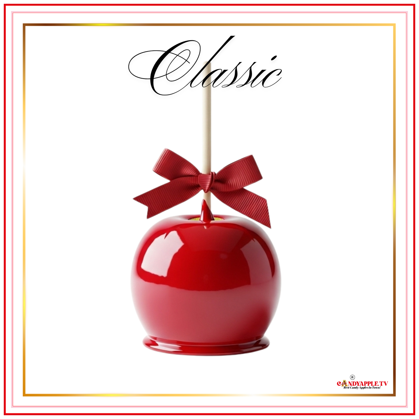 4-Pack Handcrafted Candy Apples – Pick Your Flavor
