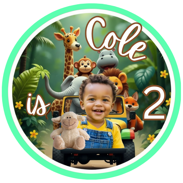 Safari Birthday Candy Apple Template