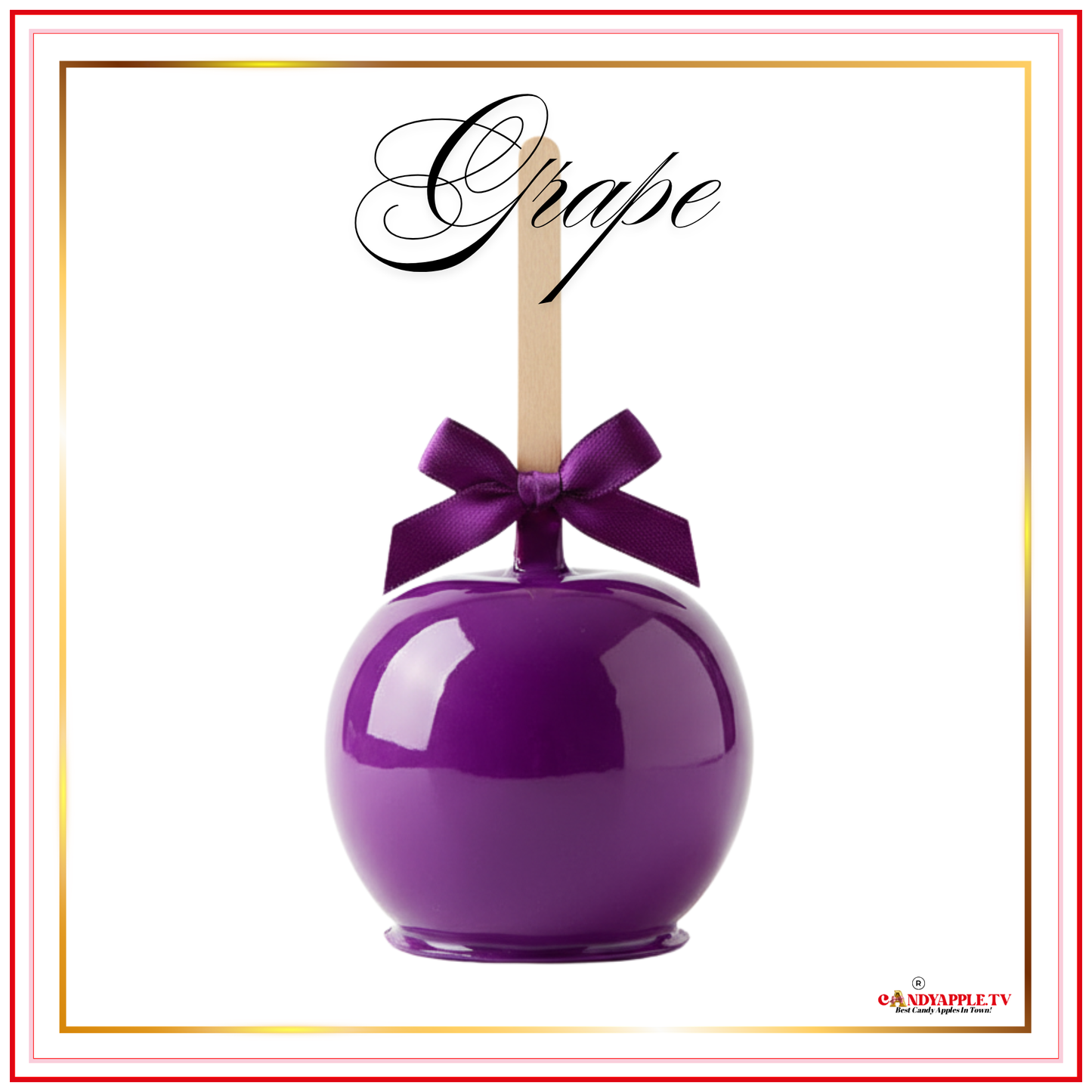 2-Pack Handcrafted Candy Apples – Pick Your Flavor