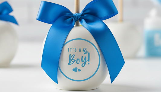 Boy Baby Shower Candy Apple Template