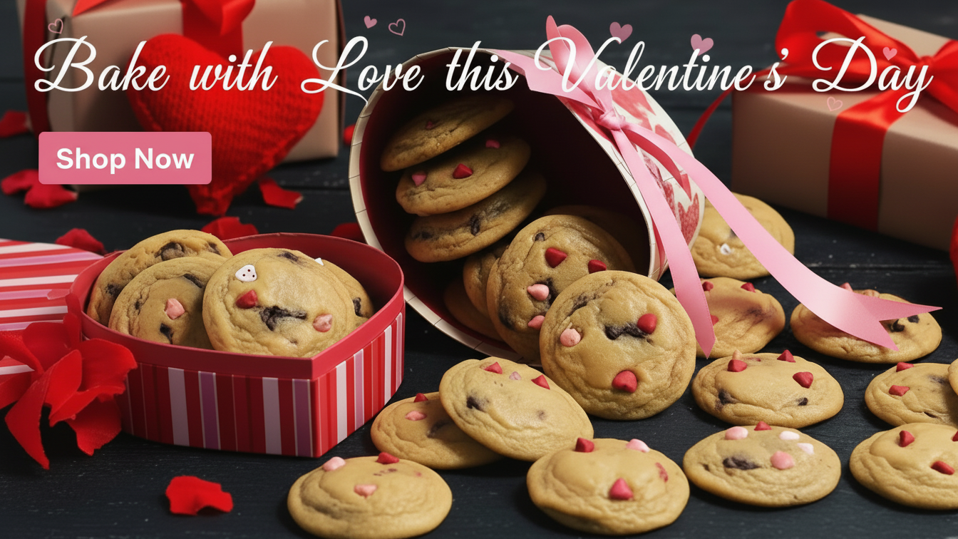 Valentine’s Chocolate Chip Cookie Recipe eBook (Digital Download) Use Discount Code: "LOVE" at Checkout