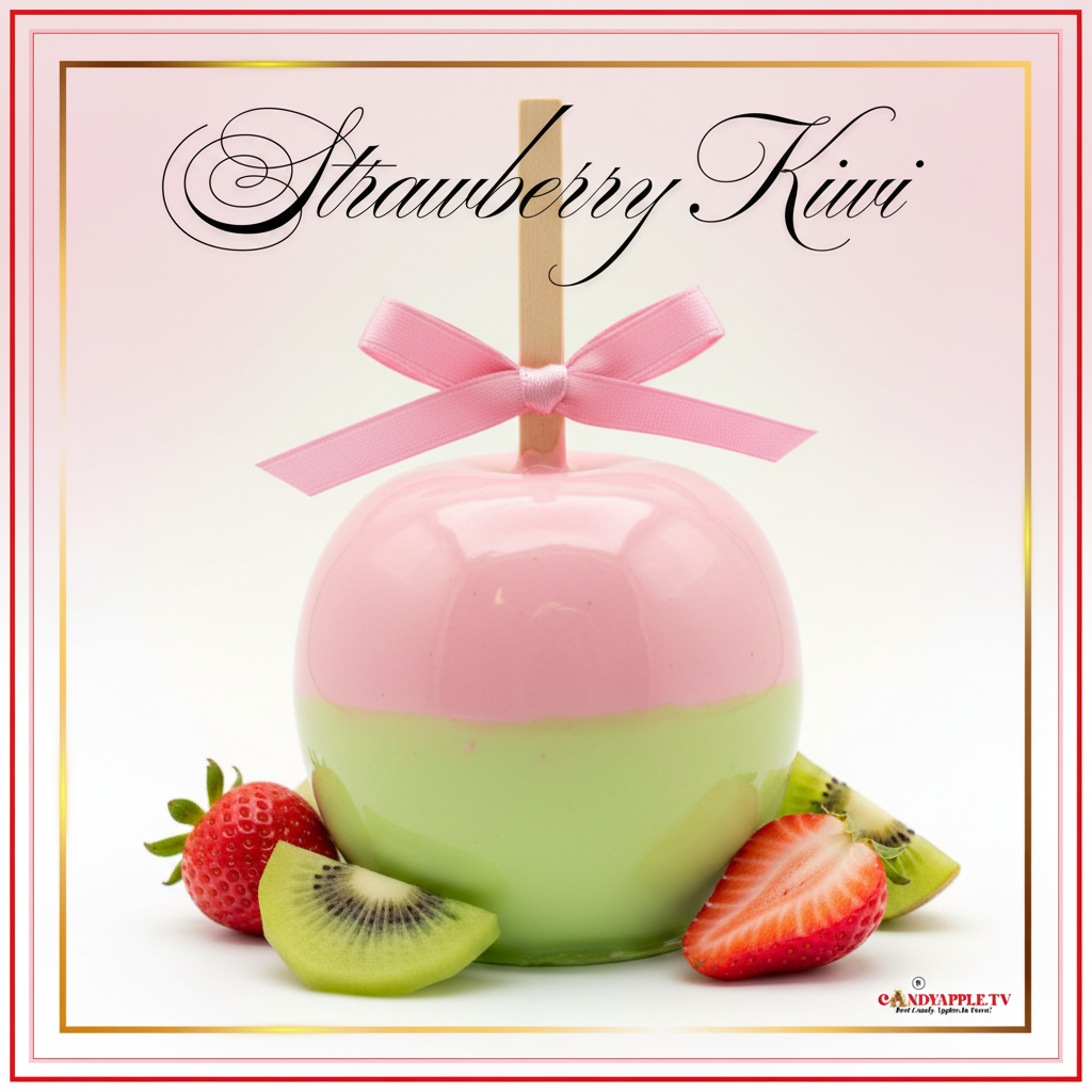 Strawberry Kiwi Candy Apple