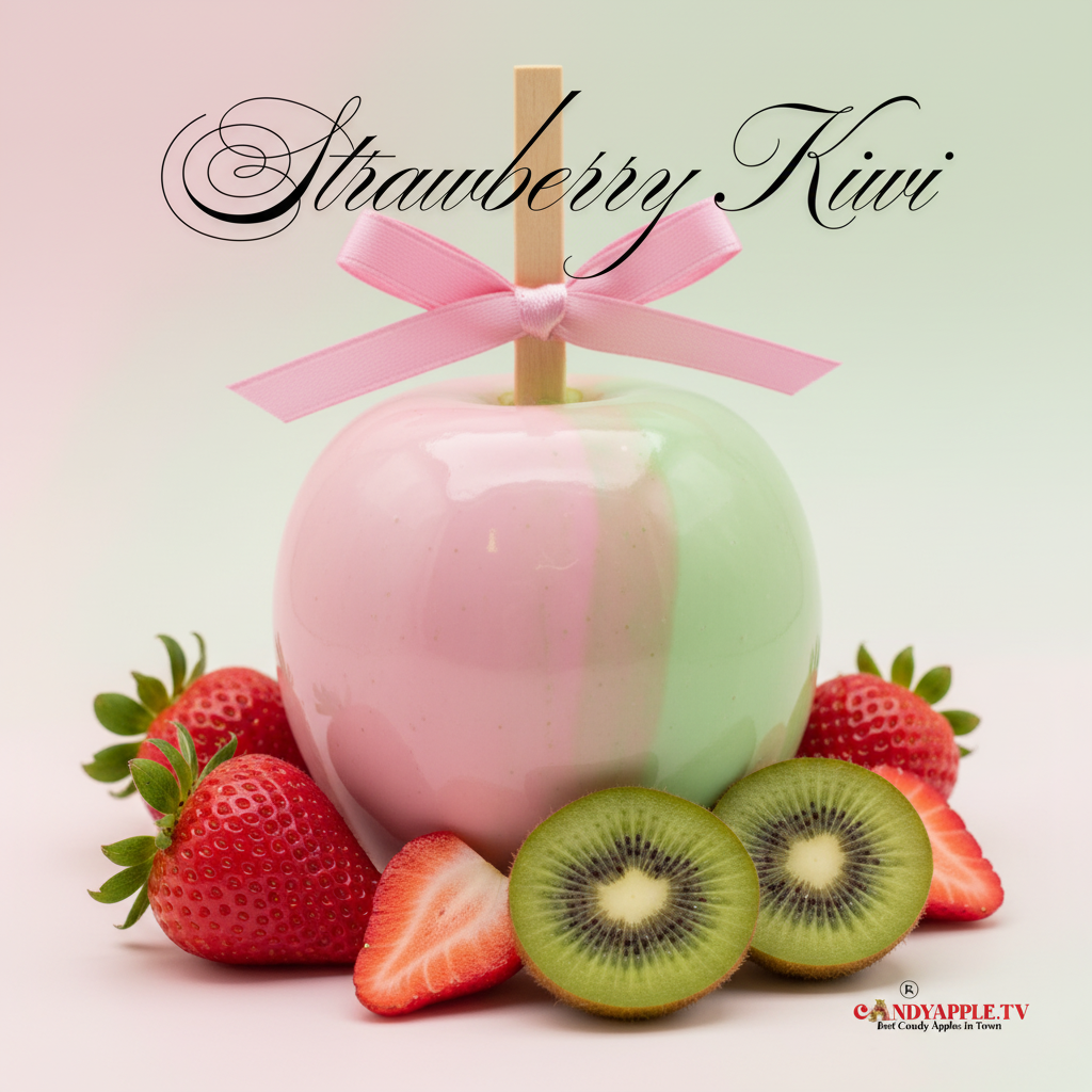 Strawberry Kiwi Candy Apple