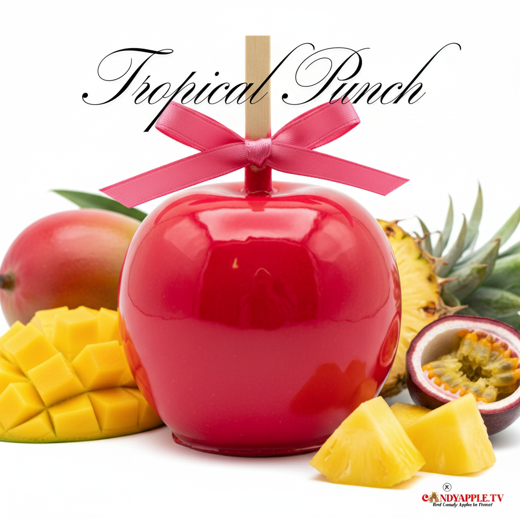 Tropical Punch Candy Apple