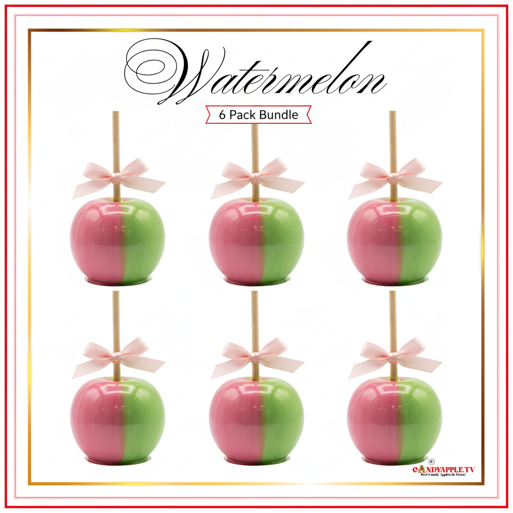 6-Pack Handcrafted Candy Apples – Pick Your Flavor